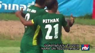 ไฮไลท์T3/2018 Nara united 2-0 ทหารบก