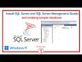 How to install latest version of SQL Server and SSMS? How to Create Database in SQL Server?