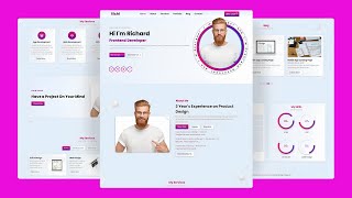 Build a Portfolio Website using | HTML CSS & JS | Tutorial | Complete Responsive Portfolio html css