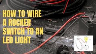 How To Wire A 3 Prong Rocker Switch To LED Lights - Basic Wiring for 12v Accessories