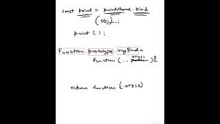 Polyfill for Bind method | JS Interview Questions