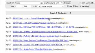 Narrowing down your craigslist search