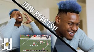 JuJu Smith-Schuster Reacts to his 2020 Highlights!