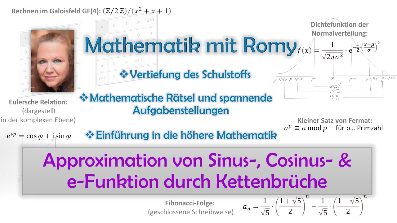 Sinus-, Cosinus- Und Exponentialfunktion Durch Kettenbrüche ...