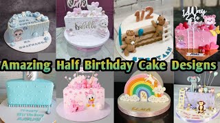 Unique Half Birthday Cake Designs 😍 #halfbirthdaycake #birthdaycake #cake