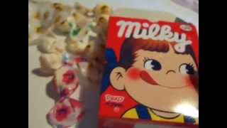 Fujiya Peco Milky Unboxing ASMR Unwrapping Candy Milk Peko Chew Bonbon Opening Japanese Japon Food