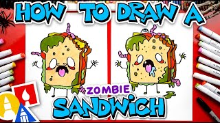 How To Draw A Funny Zombie Sandwich
