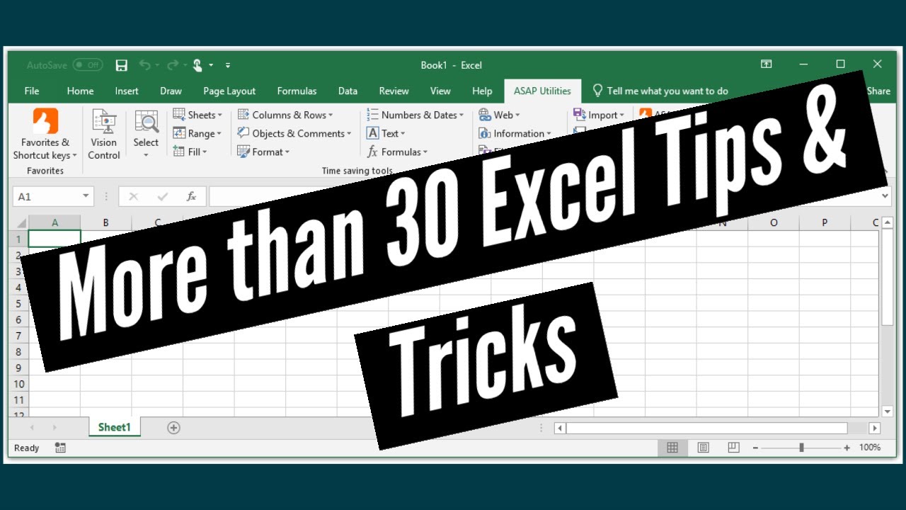 30+ Useful Excel Tips & Tricks - YouTube