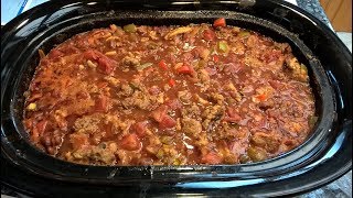 Homemade Slow Cooker Chili