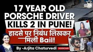 Pune Drunk Driving Accident Kills 2 | 17 Year Old Porsche Driver Gets Bail on 4 Conditions