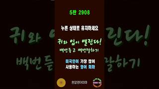 2908번  #미국인이가장많이쓰는영어 #쉬운영어회화  #생활영어회화 #총알영어회화 #여행영어회화 #백번듣고백번말하기