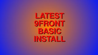 9front Basic Install, 2025 (feat. 1080p)