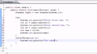 Java Programming Tutorial 82 Exception Handling YouTube