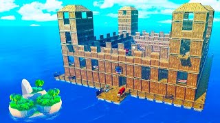 I Made the HOUSE on RAFT!! (Survival on Raft) #3