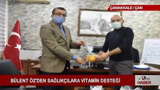 BÜLENT ÖZ'DEN SAĞLIKÇILARA VİTAMİN DESTEĞİ