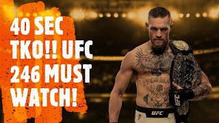 Conor mcgregor vs Donald Cerrone UFC 246 (40 SEC!!) ( 2020 )