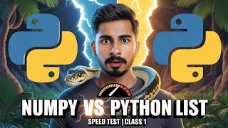 NumPy vs Python List Performance Test | Why NumPy is Faster than Lists? | Python Speed Test