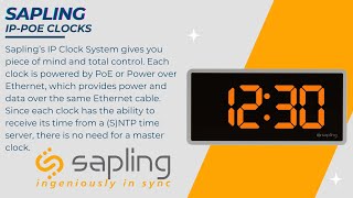 SAPLING | IP-POE CLOCKS