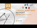 LeetCode 3: Longest Substring Without Repeating Characters | Sliding Window 