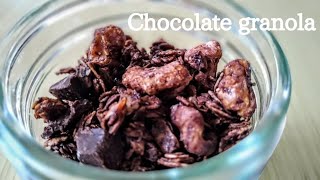 [Gluten-free] Just mix and bake ♪ How to make homemade chocolate granola recipe