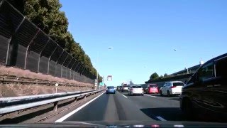 中央自動車道 上り 調布IC - 高井戸出口 3車線化 [車載動画 2016/01] 東京都