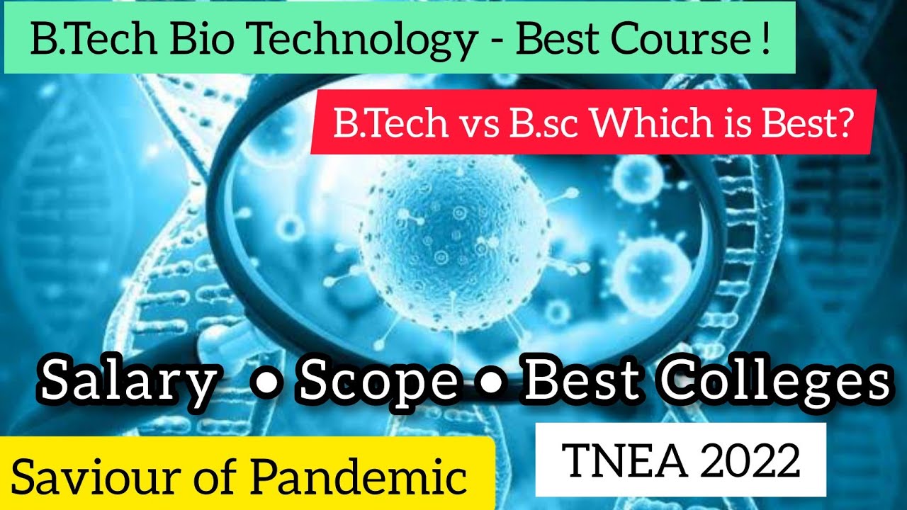 Top 5 College For Bio Technology|B.Tech Vs B.sc/M.sc Which Is Best ...