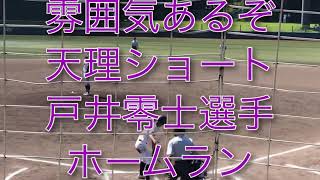 天理伝統大型ショート戸井零士選手ホームラン