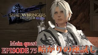 【FF14 漆黒の反逆者】EPISODE 75：暗がりの運試し【メインクエスト】