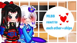 MLBB react to each other + ships(BL\u0026GL)//Gacha Neon//