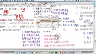 國中地科 平時測驗 地質 火成岩脈與正斷層未有交集無法判斷發生先後順序