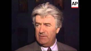 Bosnia - Leader Give Television Interview