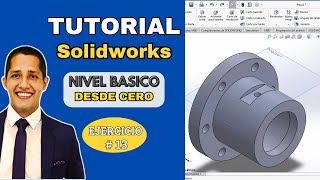 Pieza 13. Revolución, Matriz Circular. Aprende SolidWorks desde cero 2024 | Jefferson Ingeniero