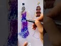 galaxy vs rainbow which one do you like art painting shorts satisfying