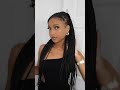 Easy Box Braid Hairstyle: Swoop Pony #braids #hairstyles #diy