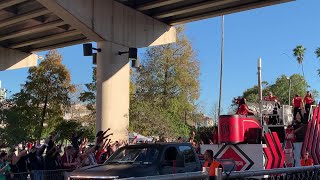 Captain Morgan makes an appearance during 2020 Gasparilla parade