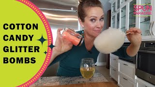 Adding SPUN Magic to Your Drink - Dissolving Cotton Candy Glitter Bombs