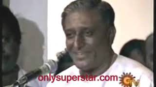 SUPERSTAR Rajini's brother Mr.Sathyanarayana Rao speech in Padayappa's velli vizha