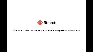 Git Bisect (Arabic) | Finding Bugs