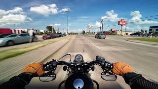 SICK Harley 48 - LOUD Vance and Hines Exhaust - POV