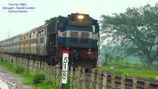 kamrup Express 15960 Dibrugarh - Howrah Junction With HWH WDM3D