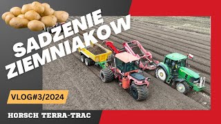 Trójkołowiec Horsch Terra-Trac pomaga w zbiorze kamieni. Pogoda utrudnia sadzenie