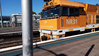 Great Southern with NR31 and NR30 at Maitland station 8:50am