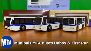 Munipals MTA New York Buses Unbox \u0026 First Run!