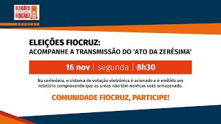 Eleições Fiocruz - Inicialização do sistema de votação online:  \