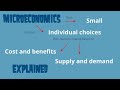 Microeconomics explained simple (part 1 Basic Economics)