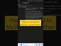 Easy steps to connect MySQL using Python #shortsfeed #ytshorts #youtubeshorts #python #mysql #viral