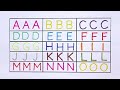 kids learning alphabets aaa bbb ccc tracing letters for children tracing letters abc ks art