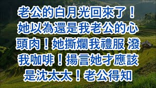 老公的白月光回來了！她以為還是我老公的心頭肉！她撕爛我禮服 潑我咖啡！揚言她才應該是沈太太！老公得知