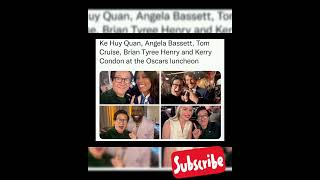 Ke Huy Quan, Angela Bassett, Tom Cruise, Brian Tyree Henry and Kerry Condon at the Oscars luncheon