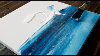 Making of Easy Abstract Painting / Sail Boat / Seascape / Acrylics / Project 365 days / Day #0151